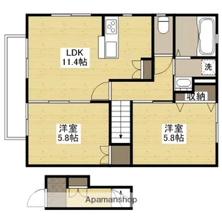 カサロサ【2階】の間取り