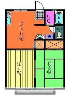 オリーブコート曙 C棟【1階】の間取り