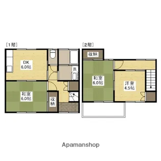 エンゼルハイツ【B号室】の間取り