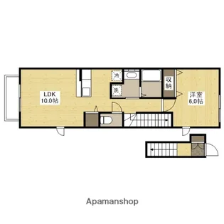 アロッジオプラシードA【201号室】の間取り