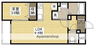 月光東福山駅前【305.号室】の間取り