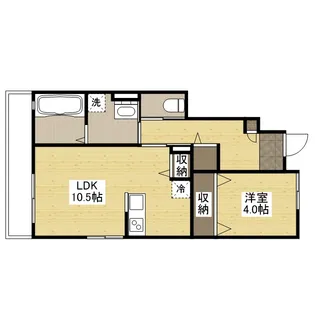 ミーティア B棟【1階】の間取り