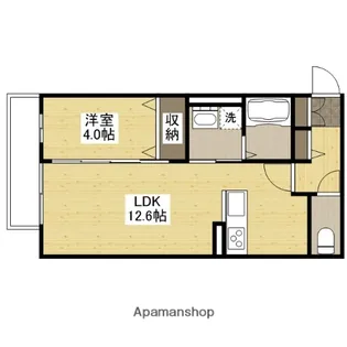 クレリア【103号室】の間取り