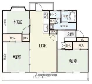 Alively久松台【3階】の間取り