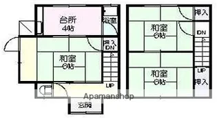 広島県福山市多治米町2丁目【一戸建】の間取り