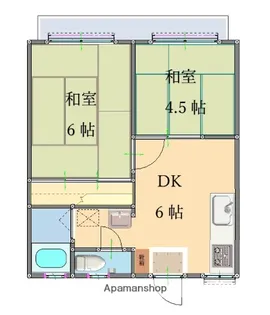 シティ長浜【2階】の間取り
