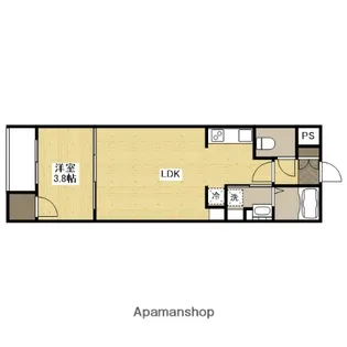 アコット東深津【3階】の間取り