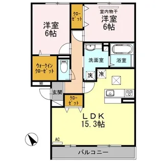コンフォール【1階】の間取り