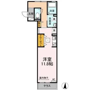 D-room船町【1階】の間取り
