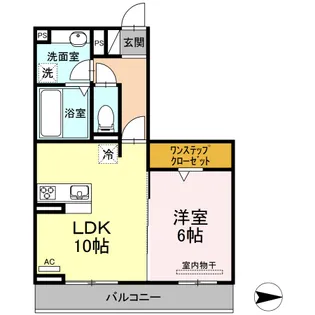 Dーグレイス A棟【203号室】の間取り