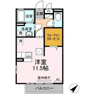 リビングタウン福山東 B棟【1階】の間取り