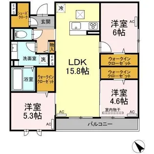 カサペペ【1階】の間取り