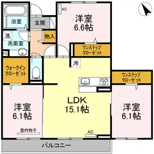 ハルシュタット【3階】の間取り