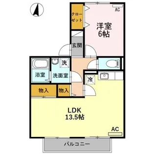 セジュールシマダ C棟【1階】の間取り