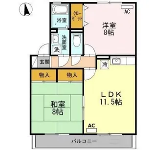 サン・ジュリアン【1階】の間取り