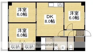 光ハイツ高屋パートⅡ【304号室】の間取り