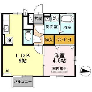 モナリエ南蔵王【2階】の間取り