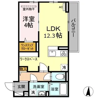 メゾン王子【1階】の間取り