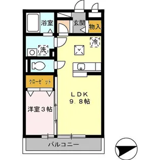 SEJOURウエノ【1階】の間取り