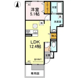 メゾンリアン【1階】の間取り