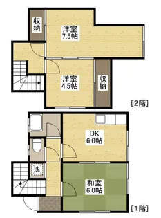 出原コーポ【1階】の間取り