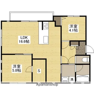 エーリッシュ新涯【2階】の間取り