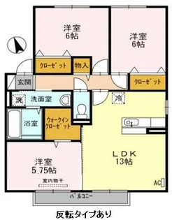 グリーンレジデンス B棟【2階】の間取り