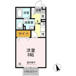 セジュール久松台【2階】の間取り