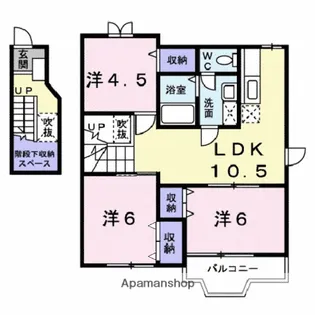 プルミエールΒ【201号室】の間取り