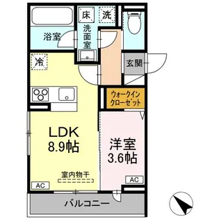 シンシア春日【1階】の間取り