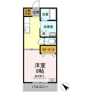 ディアス壱番館【1階】の間取り