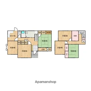 広島県福山市御幸町大字中津原【一戸建】の間取り