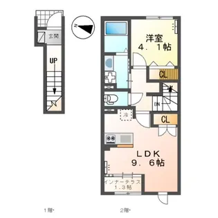 オキグレイス【2階】の間取り