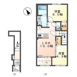 (仮)スターテラスⅡ東川口【203号室】の間取り