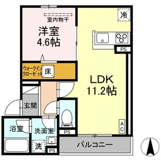 ラフィネ西桜町【1階】の間取り