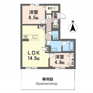 グランスト【1階】の間取り