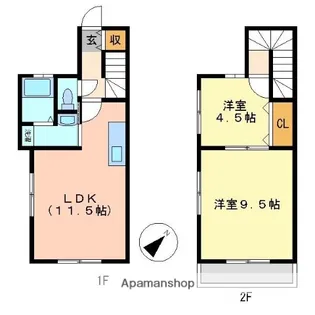 八朔ハウス【1階】の間取り