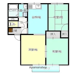 レジデンスA棟【1階】の間取り