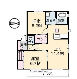 grandeur (加茂)【1階】の間取り