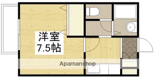 浜田アパート【B202号室】の間取り