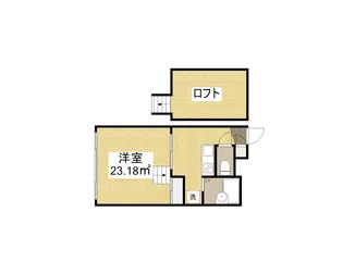レオパレスヴェルドミールMIKI【1階】の間取り