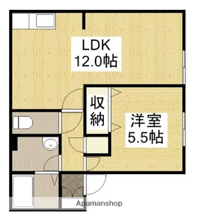 グランディール【102号室】の間取り