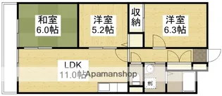 エトワール佐藤【201号室】の間取り