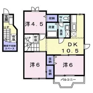 サンライズ21【2階】の間取り