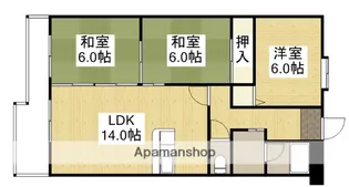レジデンス マサノ 2【4階】の間取り