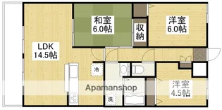 グランドール沖野上【803号室】の間取り