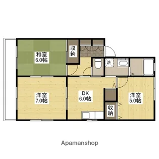 レーベンハウス糸崎【2階】の間取り