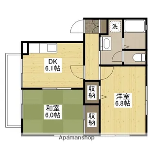 フォブール中央【202号室】の間取り