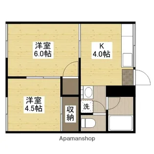 手島荘【2階】の間取り