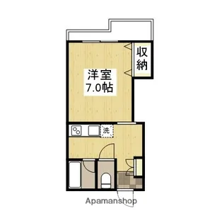 セゾンビル【401号室】の間取り